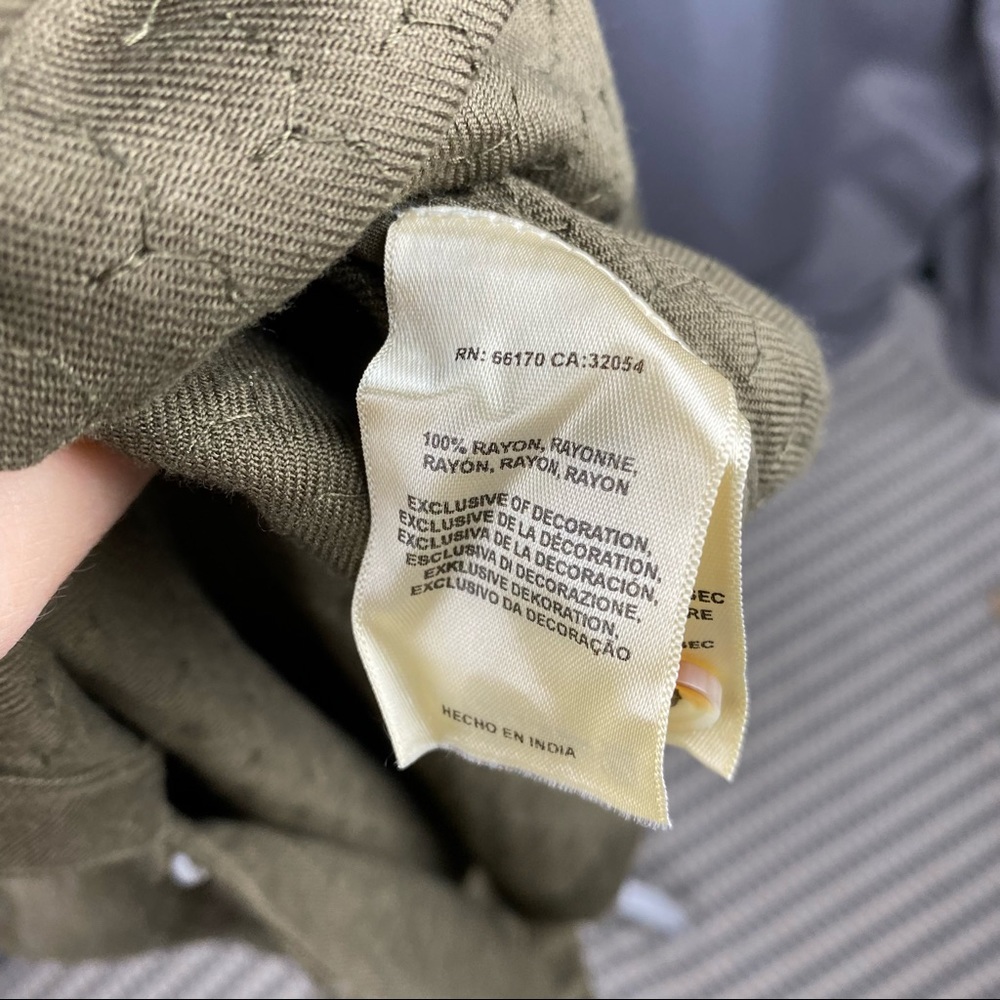 Anthropologie Maeve Green Sequin Button Up C1 - Picture 8 of 14